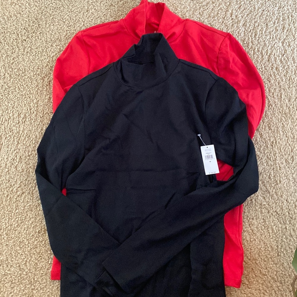 2 Gap “Modern”turtlenecks